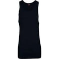 thumbnail image 2 of Hanes Men's Tall Man A-Shirt Tank Top, Black, 6X-Large/Tall (Pack of 5), 2 of 3