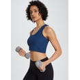 thumbnail image 3 of BALEAF Women's Ribbed Cropped Tank Tops Sleeveless Cropped Tops Double Layered Blue XXL, 3 of 5