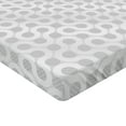 thumbnail image 2 of Ambesonne Grey and White Fitted Sheet 2 Pcs Set, Round Oval Pattern, California King, Grey White, 2 of 3