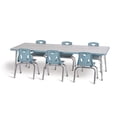 thumbnail image 5 of Rectangle Activity Table - 30" X 72", E-height - Driftwood Gray/Coastal Blue/Gray, 5 of 6