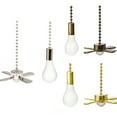 thumbnail image 3 of Bobasndm 2Pcs 12-Inch Ceiling Fan Pull Chain with Decorative Bulb and Cord,Ceiling Fan Extension Chain,Fan Pull Chain Kit for Ceiling Lamp, 3 of 9