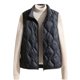 thumbnail image 4 of Chaquetas y abrigos casuales sin mangas y sin capucha para mujer, chaqueta acolchada ligera con cuello alto y sin mangas, abrigo con cremallera para otoño e invierno, chaqueta para mujer, 4 of 5