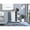 White, variant on Black Bar Cart With Two Open Liquor Bottle Shelves, Four , Six Wine And Modern Cabinet Locking System But Without Rail Guards In Rack , Shelves Single Door For Dining Room Use