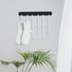 thumbnail image 4 of Tendedero multifuncional Delicacy Kitchen para ropa interior y calcetines con pinzas Blanco negro, 4 of 9