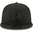 thumbnail image 2 of Men's New Era Black Houston Astros Primary Logo Basic 59FIFTY Fitted Hat, 2 of 4