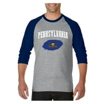 Mens Raglan Sleeve Baseball T-Shirts - Philadelphia Pennsylvania