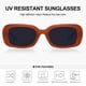thumbnail image 3 of Gafas de sol retro ovaladas de alta gama europeas y americanas para chicas, hechas de PC, 3 of 5