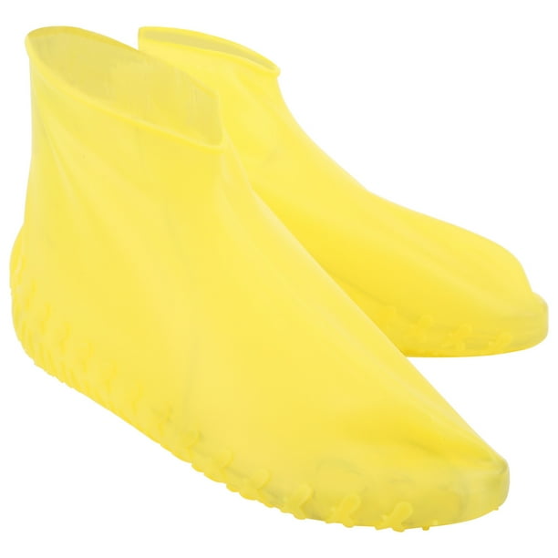 Couvre-chaussures En Silicone, Bottes Jaunes Couvre-chaussures Imperméables  épaississant Fond Antidérapant Pour Le Snowboard Pour La Pêche Les Jours De  Pluie Pour Le Ski L 