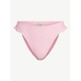thumbnail image 5 of No Boundaries Femme Polka Dot Ruffle Bikini Bottoms, Women’s XXS-XXL, 5 of 5