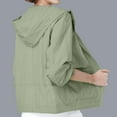 thumbnail image 5 of Summer Sun Jacket for Women Long Sleeve Outdoor Sun Protection Lightweight Breathable Zip Up Hooded Jackets Outerwear, 5 of 6