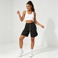 thumbnail image 4 of KPOPLK Women's Hiking Cargo Shorts Quick Dry Lightweight Shorts for Travel Athletic Golf Casual Size M,Black, 4 of 8