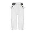 thumbnail image 4 of Asqwmvz Clearance Cargo Pants Women Capri Pants for Women Wide Leg Pants Woman Summer Pants for Women 2024 High Waisted Pants for Women Lounge Pants Women Cropped Pants for Women S-XXXL, 4 of 6