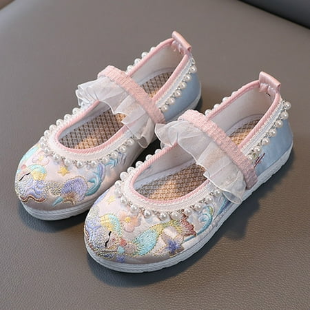 

PEASKJP Slippers Girl Girls Summer Beach Strappy Anti Slip Soft Flat Bottom Comfy Sandals Girls Comfort Platform Sandals Pink 3.5