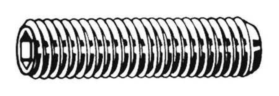 Pack of 2 1 18-8 Stainless Steel Socket Set Screw with Plain Finish; PK50 U51260.031.0100