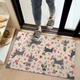 thumbnail image 2 of Schnauzer Dog and Pioneer Flower Door Rugs,Washable Non Slip Door Mats Indoor,Decorative Door Mats,Entry Mat Indoor for Entrance,Bedroom,Kitchen,Bathroom,20"x32", 2 of 6