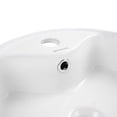 thumbnail image 3 of Lavabo DE CERAMICA REDONDO Gravita LA 1804 165 SOBRECUBIERTA COLOR BLANCO CON rebosadero, 3 of 8