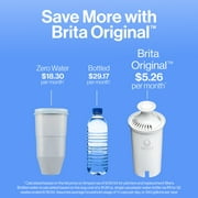 Brita Small 6 Cup Red Denali Water Filter Pitcher with 1 Brita Standard Filter