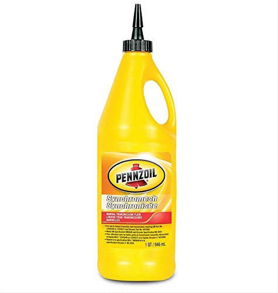 Pennzoil Synchromesh Manual Transmission Fluid, low-temperature performance and synchronizer performance, 1 quart bottle, sold by each
