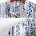 thumbnail image 4 of DAKIMOE Summer Hawaiian Shirts for Men Tropical Short Sleeve Vacation Beach Aloha Shirts Flower Button down Shirts, White, ,M, 4 of 7