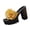 Yellow, variant on Slide Sandals Slide platform heels for women Open Toe High Arch Arch Support Chunky Stability High Heel Heels