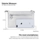thumbnail image 4 of Monedero tipo cartera Wristlet de piel blanca para mujer, 4 of 6