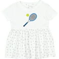 thumbnail image 3 of Inktastic Blue Tennis Racket and Ball Girls Baby Dress, 3 of 5