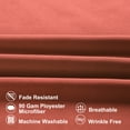 thumbnail image 3 of PiccoCasa 2 Pack King Pillowcases Soft 1800 Microfiber Pillowcases with Orange Zipper Closure, 3 of 8