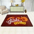 thumbnail image 2 of Dreamtimes Happy Thanksgiving Area Rug, 36"x24" Cheerful Turkey Fall Non-Slip Washable Indoor Door Mat, Absorbent Floor Mat for Bedroom Kitchen Entryway Bathroom, 2 of 7