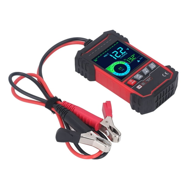 Probador De Batería De Automóvil De 12 V 24 V, Potente Chip Inteligente Pantalla De 3,2 Pulgadas Probador De Carga CCA 100-1999 Plug And Play Para De Arranque De Carga