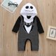 thumbnail image 4 of Pelele de Halloween para bebés y niños, ropa para recién nacidos, pelele infantil con patrón de murciélago a rayas, mono con capucha, disfraz de Jack Scare de Nochebuena, 4 of 5
