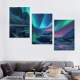 thumbnail image 4 of Nawypu Northern Lights Canvas Wall Art Colorful Aurora Borealis Wall Decor Snow Mountain Lakes Pictures Large Living Room Decor Frame (Aurora Borealis), 4 of 4