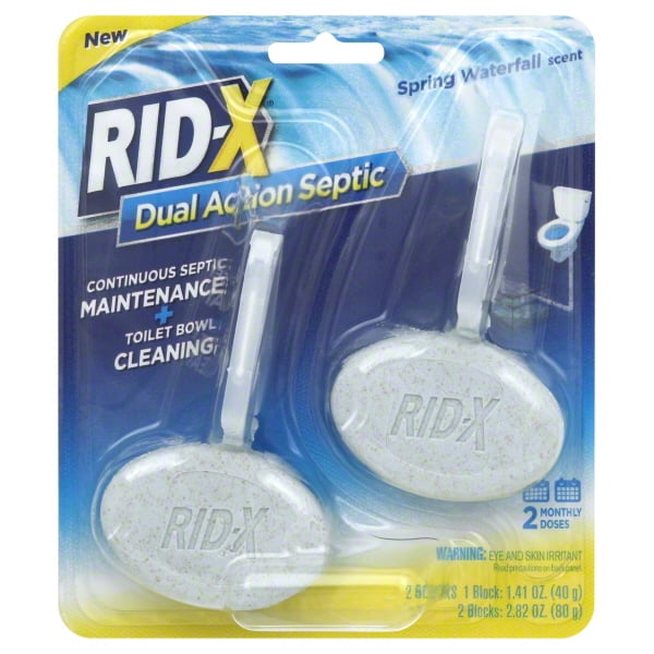 RIDX Dual Action Spring Waterfall Scent Septic Maintenance & Toilet