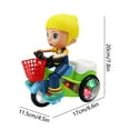 thumbnail image 3 of Stunt Motorcycle Toy with Lights and Music 360 Degree Rotation Dynamic Cycling Vehicle for Boys Kids Action Figure(Green), 3 of 6