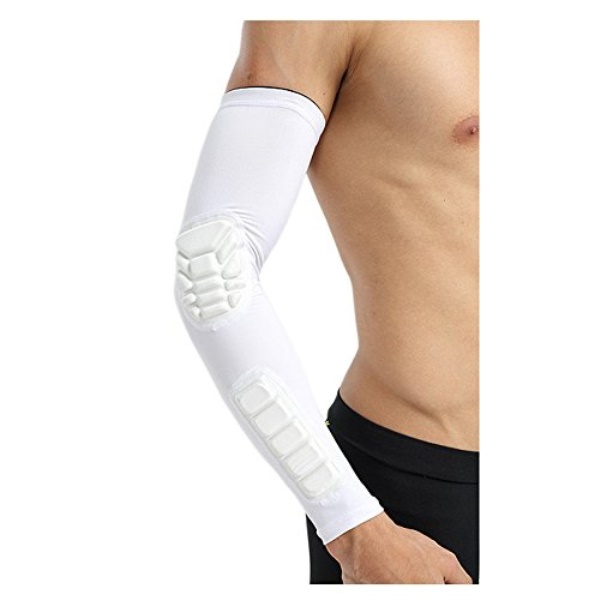 padded arm sleeve, compression basketball arm sleeve elbow pad, for