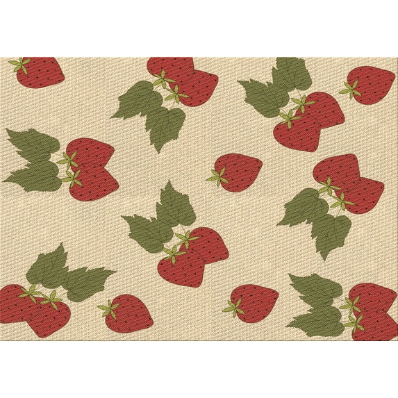 Ahgly Company Indoor Rectangle Patterned Khaki Gold Area Rugs, 5' x 7'