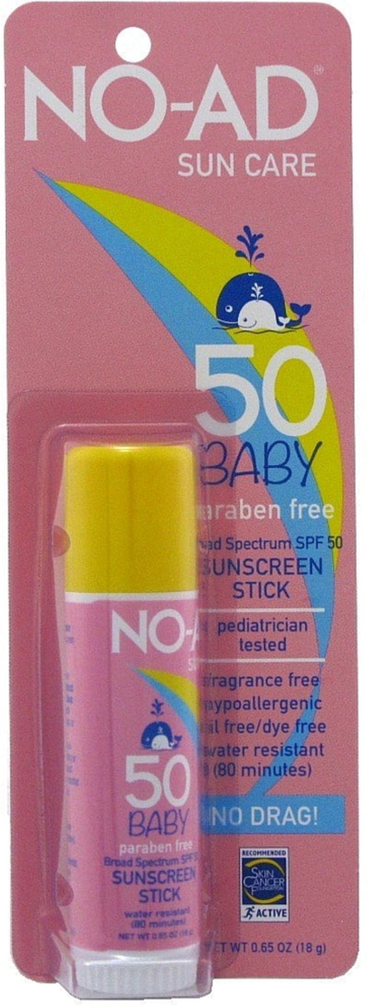4 Pack NOAD Sun Care Baby Sunscreen Stick SPF 50 0.65 oz Walmart