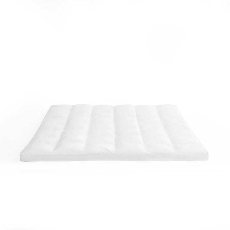 Rest Haven 2 Ultra-Soft Plush Pillow Top Mattress Topper with Straps, Twin  