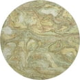 thumbnail image 2 of Addison Rugs Mayfield Premium Machine Washable Transitional Abstract Gold Round Rug, 8' x 8', 2 of 6