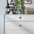 thumbnail image 3 of 10 Pcs Drawer Pull Handles Round Cabinet Knobs Vintage Ceramic Door Knobs for Closet Cupboard Wardrobe Dresser White, 3 of 8