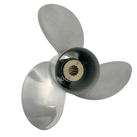 Boat Propeller 10 1/2x13 for Mercury Outboard 25-40HP Stainless Steel 13 Tooth OEM NO:48-855858A46 10.5x13