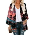 thumbnail image 1 of Nouveaux Hauts pour Femmes 2023 Mode Femme Col Rond Manches Longues T-Shirt Automne Imprimé Blouse Hauts Chandail en Molleton Grande Taille Chemise Manches Longues pour Femmes, 1 of 5