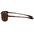 thumbnail image 5 of Polarized Sport Wrap Sunglasses for Men & Women, Lightweight Designer Frames with UV400 Protection - Tortoise, 5 of 6