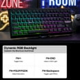 thumbnail image 4 of EPOMAKER G84 Clavier Mécanique de Jeu 80 % RVB, Clavier Sans Fil 2,4 GHz/ Type-C/BT, Programmable QMK/VIA, Échangeable à Chaud, NKRO, avec PB Brillant, 4 of 8