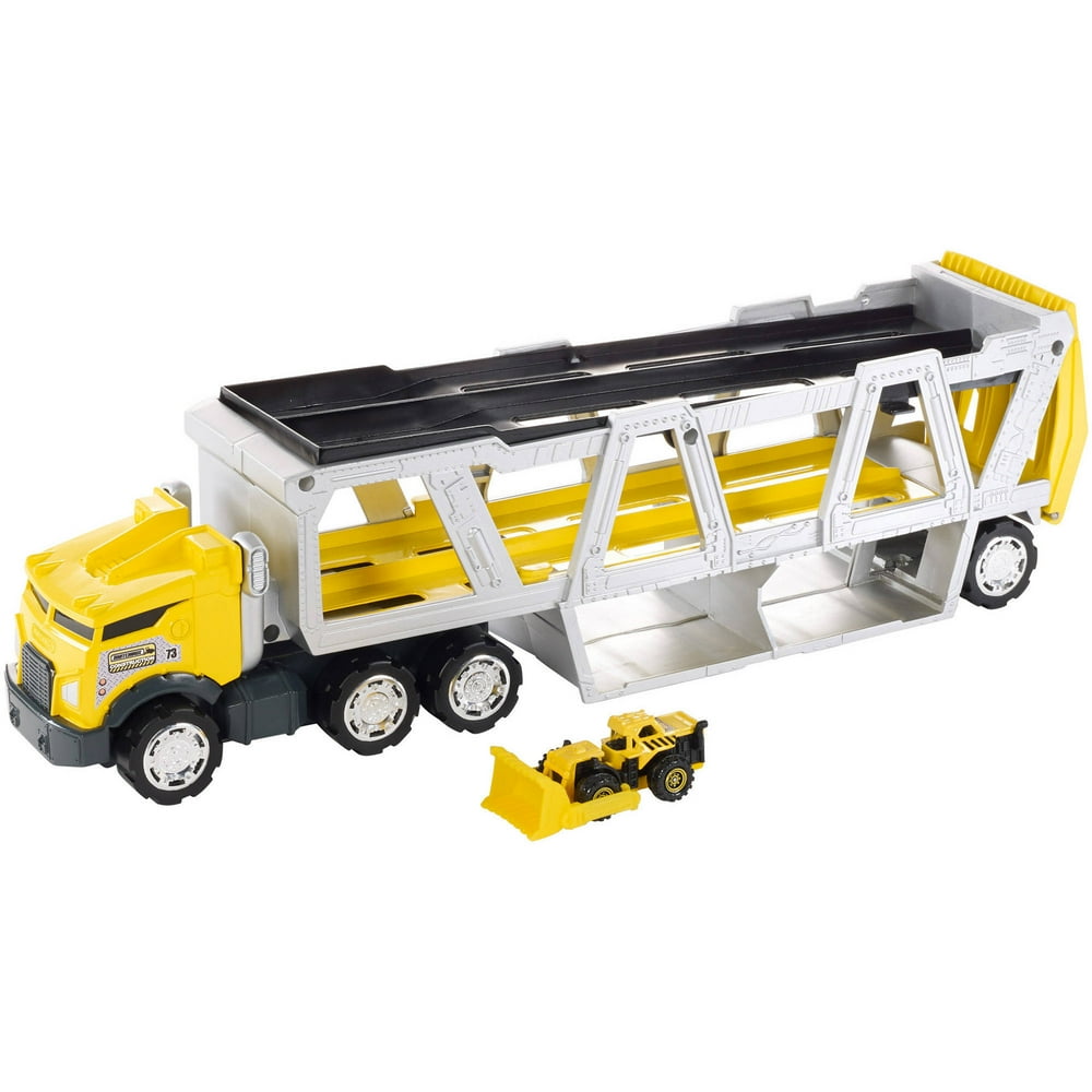 Matchbox Construction Transporter Set with One Matchbox Vehicle