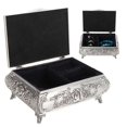 thumbnail image 3 of Retro Zinc Alloy Jewelry Box with Stereoscopic Carved Rose Pattern (12.5 x 9.5 x 5.5 cm), 3 of 4