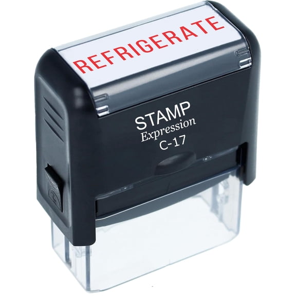 StampExpression - REFRIGERATE Office Self Inking Rubber Stamp - Red Ink (A-5369)