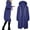 Dark Blue, variant on Brilliant Womens Sweatshirts Plus Size Fashion Woman Long Sleeve Open Front Loose Outerwear Solid Zipper Coat Tops Pockets Blouse Clothes under $5.00