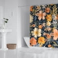 thumbnail image 2 of Pioneer Flower Floral Print Pattern Shower Curtain 72"x84" ,Bathroom Decorative Shower Curtains Set with 12 Hooks,Modern Waterproof Washable Shower Curtain, 2 of 6