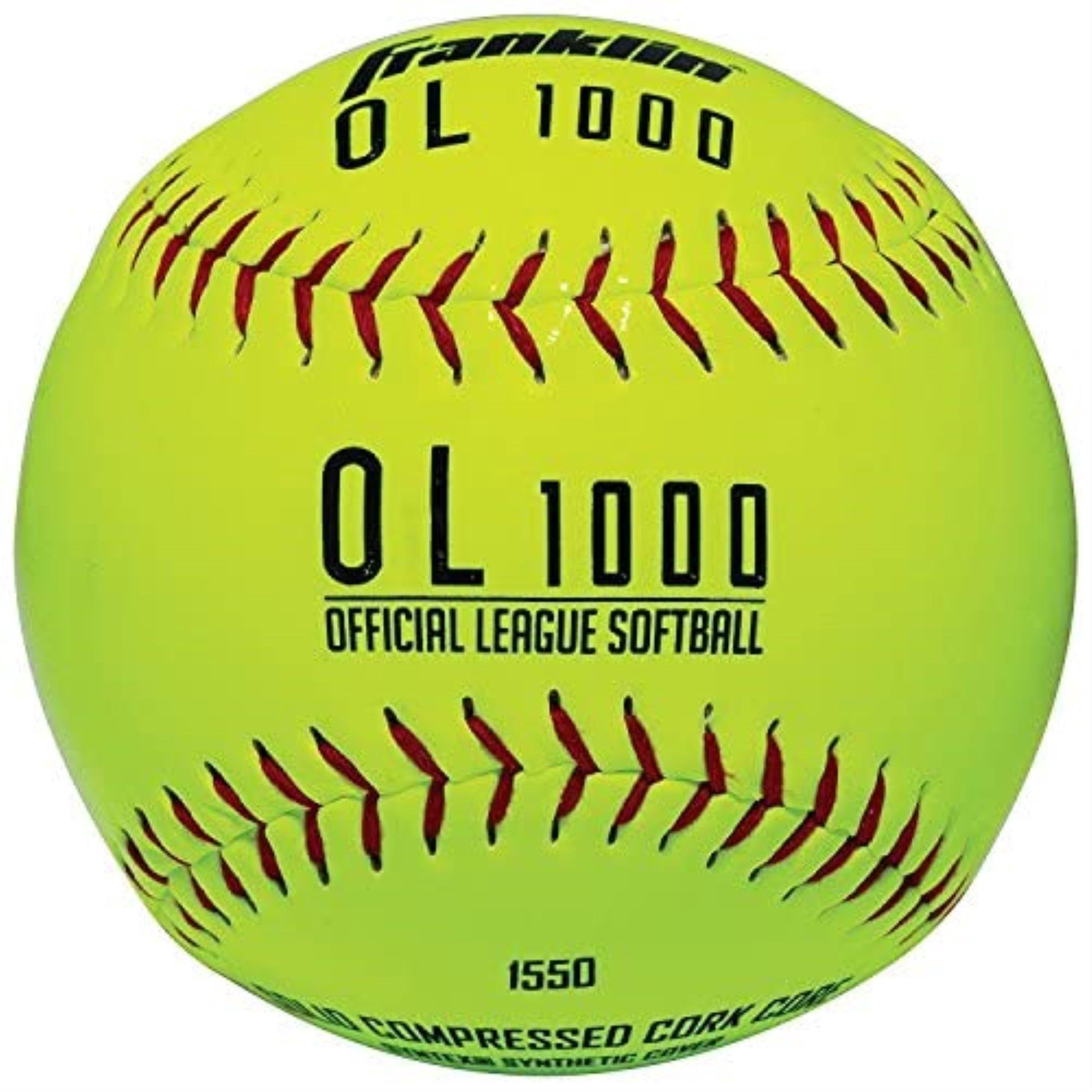 Franklin 12-Inch Yellow Softball – Durable Synthetic Softball for Recreation and Training – 1 Ball Pack