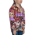 thumbnail image 3 of Kids Hazbin Hotel Hoodie 3d Printed Zip Up Hooded Sweatshirt With Pocket For Boys Girls, 3 of 7